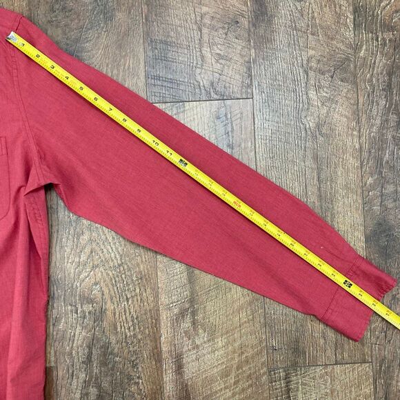 J Crew NWT Men’s Secret Wash Red Button Down Cotton Long Sleeve Shirt Slim Fit L - Picture 9 of 9